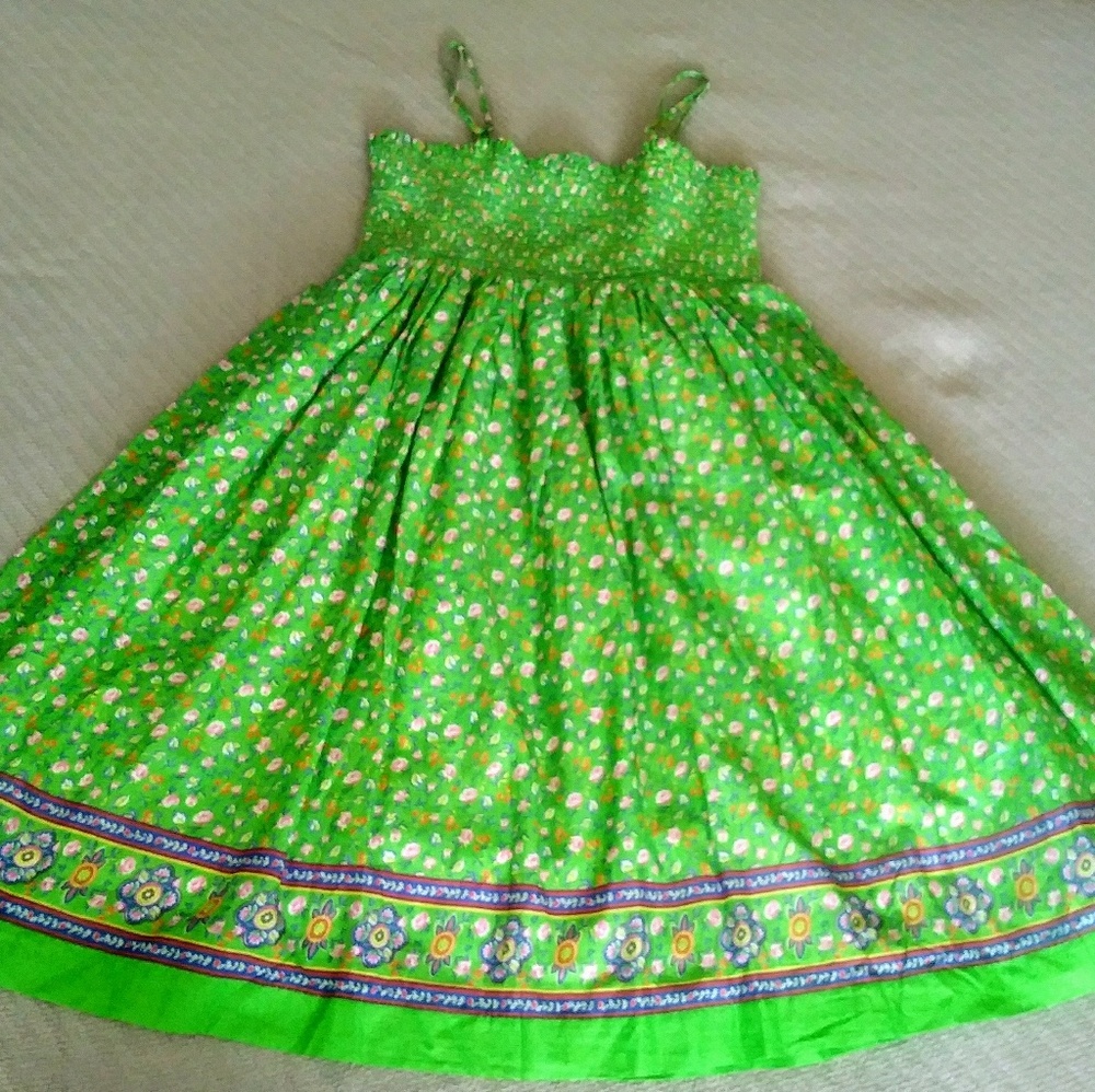 🥳CLEARANCE 🥳 Ralph Lauren Green Flower Dress